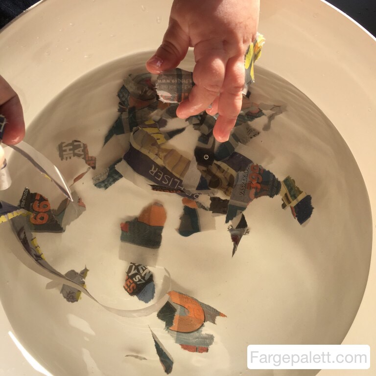 Aktivitet, barneaktivitet, barnehage, diy, påske, påskeaktivitet, forming, formingsaktivitet, ideer, fantasifull, fargepalett, lage, pynt, småbarn, yngste, småbarnsavdeling, tips, papir, utstyr, vann, gjenbruk, pappmasjé  