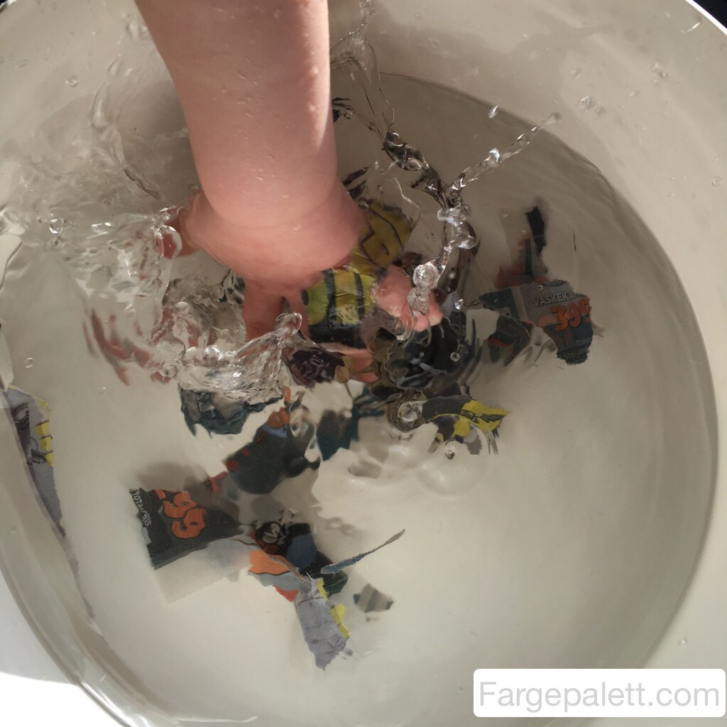 Aktivitet, barneaktivitet, barnehage, diy, påske, påskeaktivitet, forming, formingsaktivitet, ideer, fantasifull, fargepalett, lage, pynt, småbarn, yngste, småbarnsavdeling, tips, papir, utstyr, vann, gjenbruk, pappmasjé  